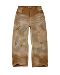 Vale Lives Forever Embroidered Denim Jeans Brown
