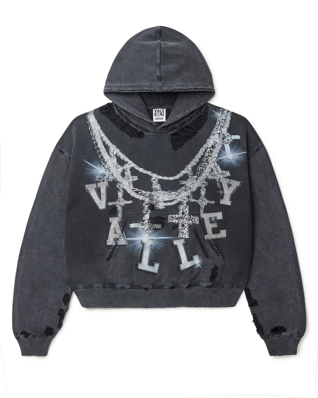 Vale Forever Big Chain Hoodie – Black