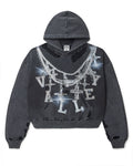 Vale Forever Big Chain Hoodie – Black
