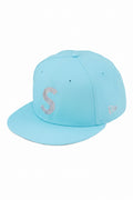 Supreme Swarovski S Logo New Era 59FIFTY – Light Blue