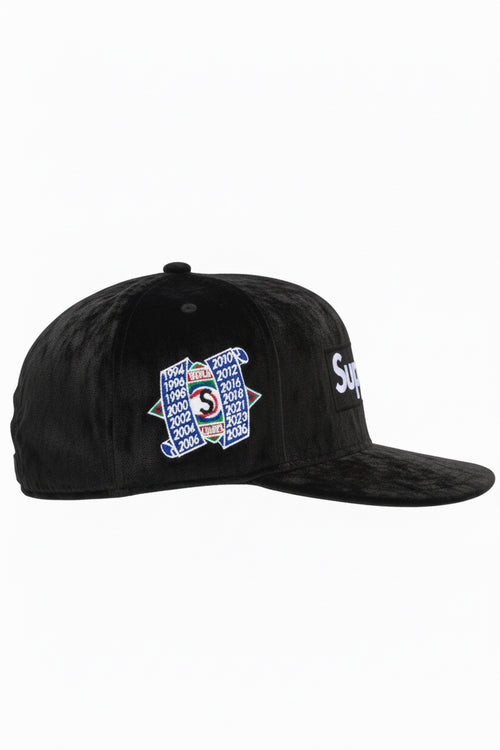 Crushed Velvet Box Logo New Era Navy - lato