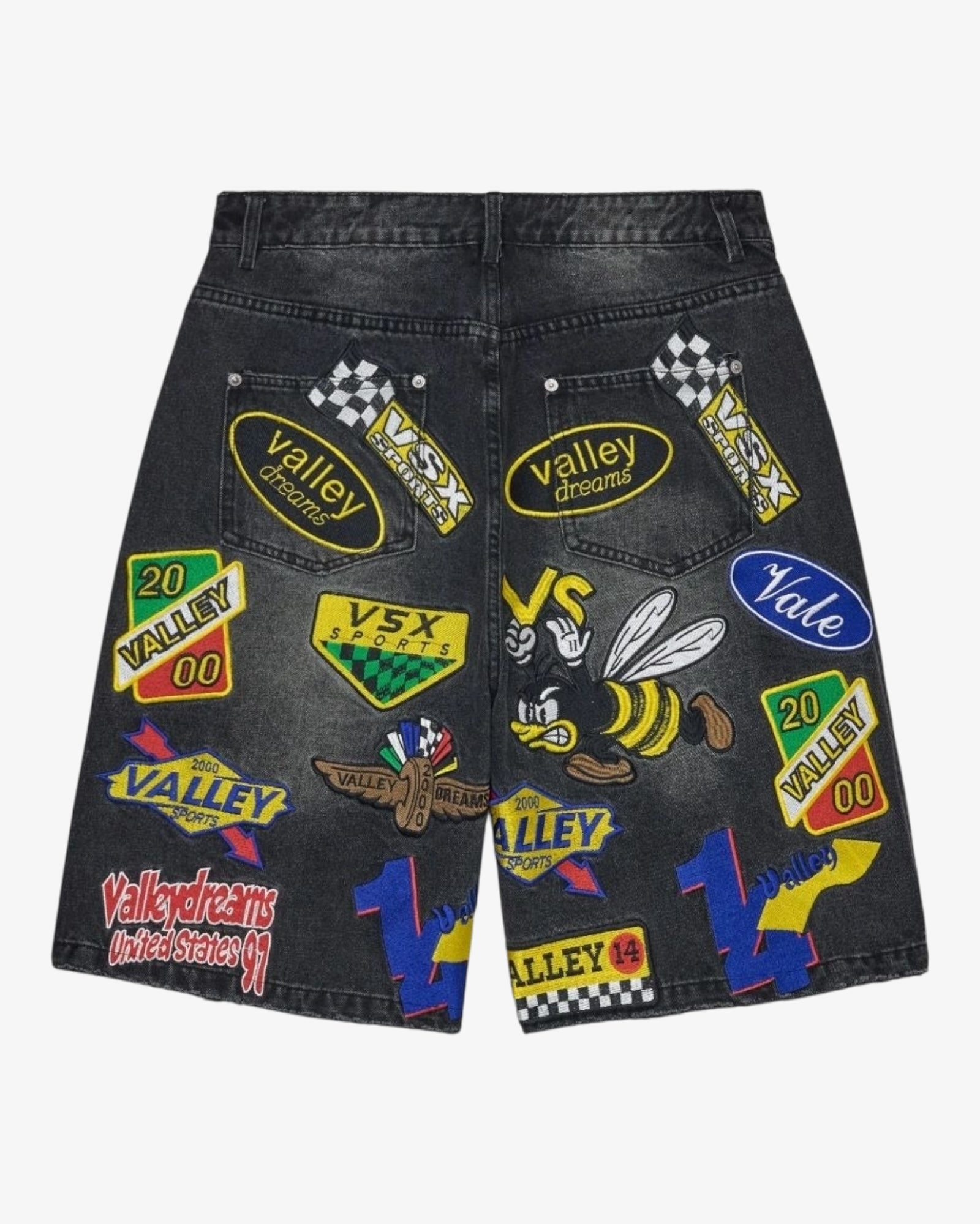 Passport Jorts Black retro