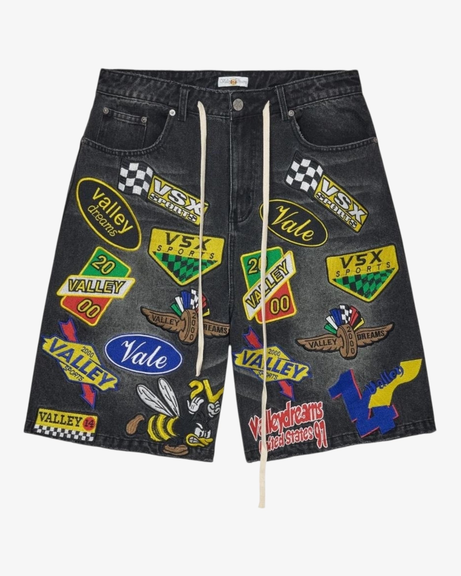 Passport Jorts Black fronte