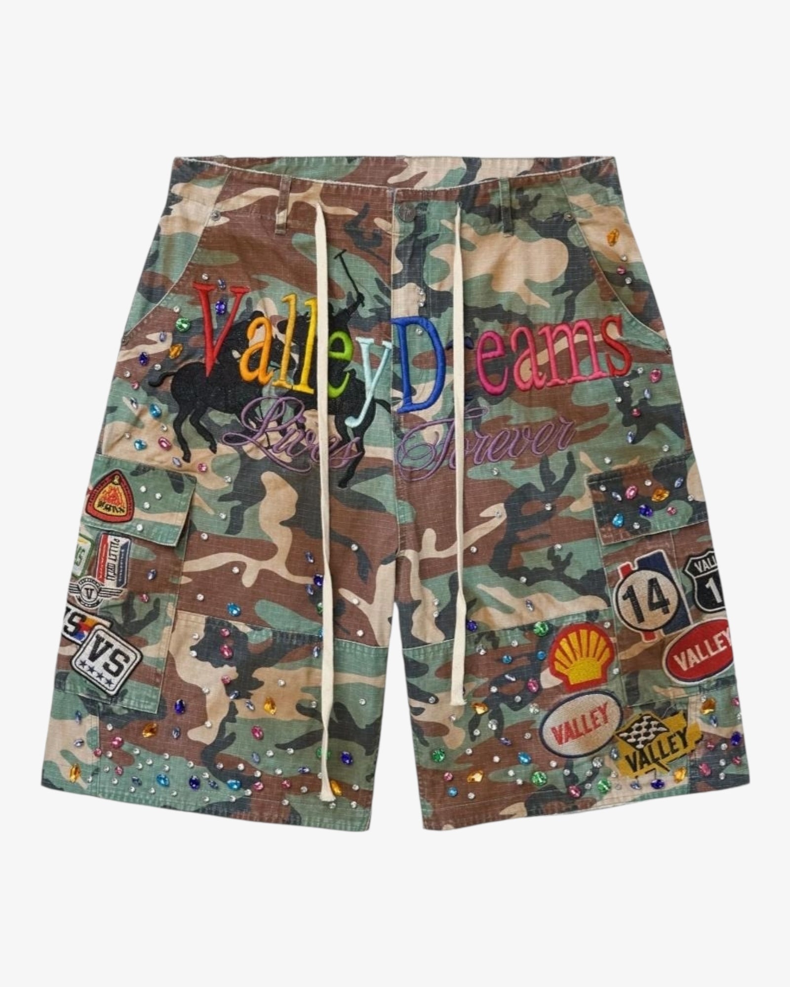 DIY Camo Jorts dettaglio