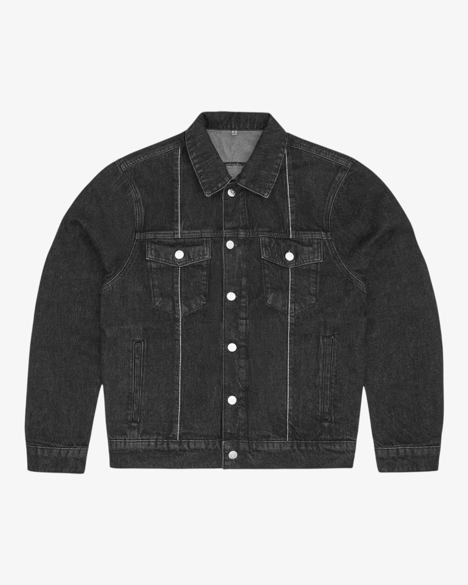 Denim Jaket Black Corteiz fronte