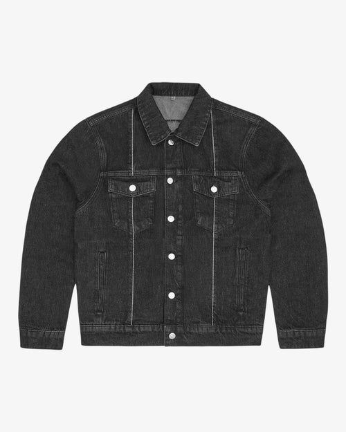 Denim Jaket Black Corteiz fronte