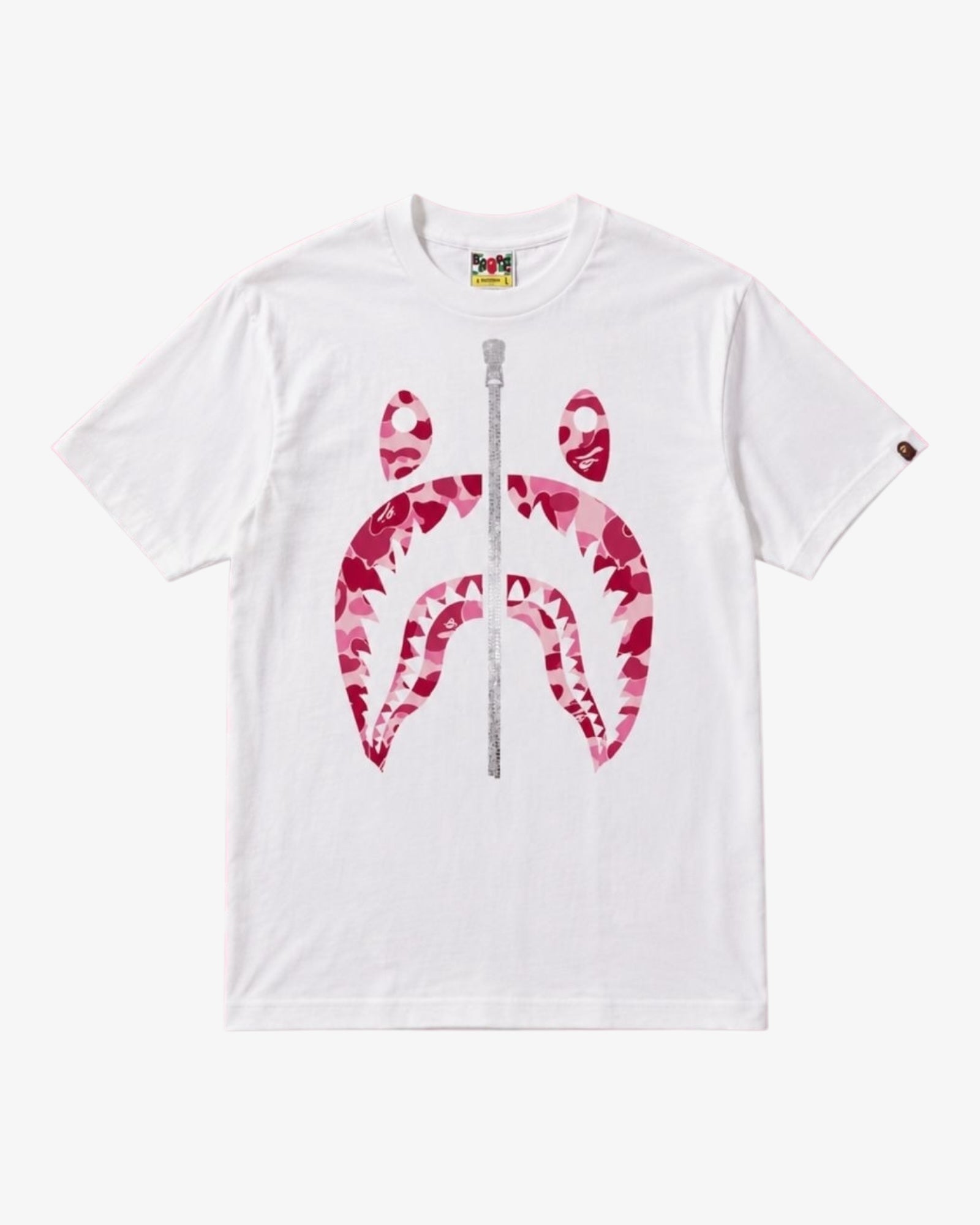 Tee Bape White/Pink