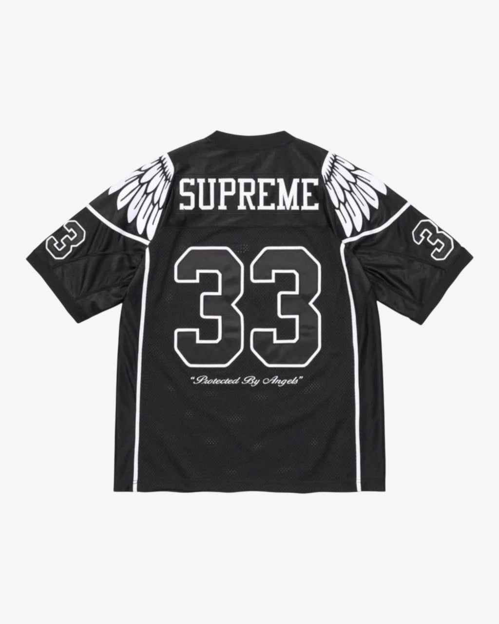 Wings Football Jersey Black