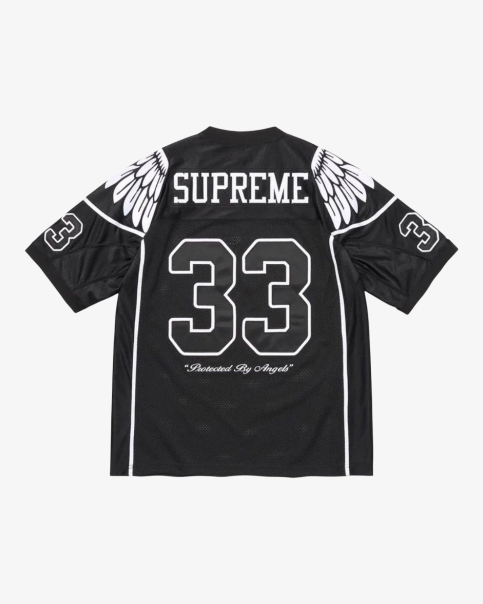 Wings Football Jersey Black