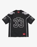 Wings Football Jersey Black fronte
