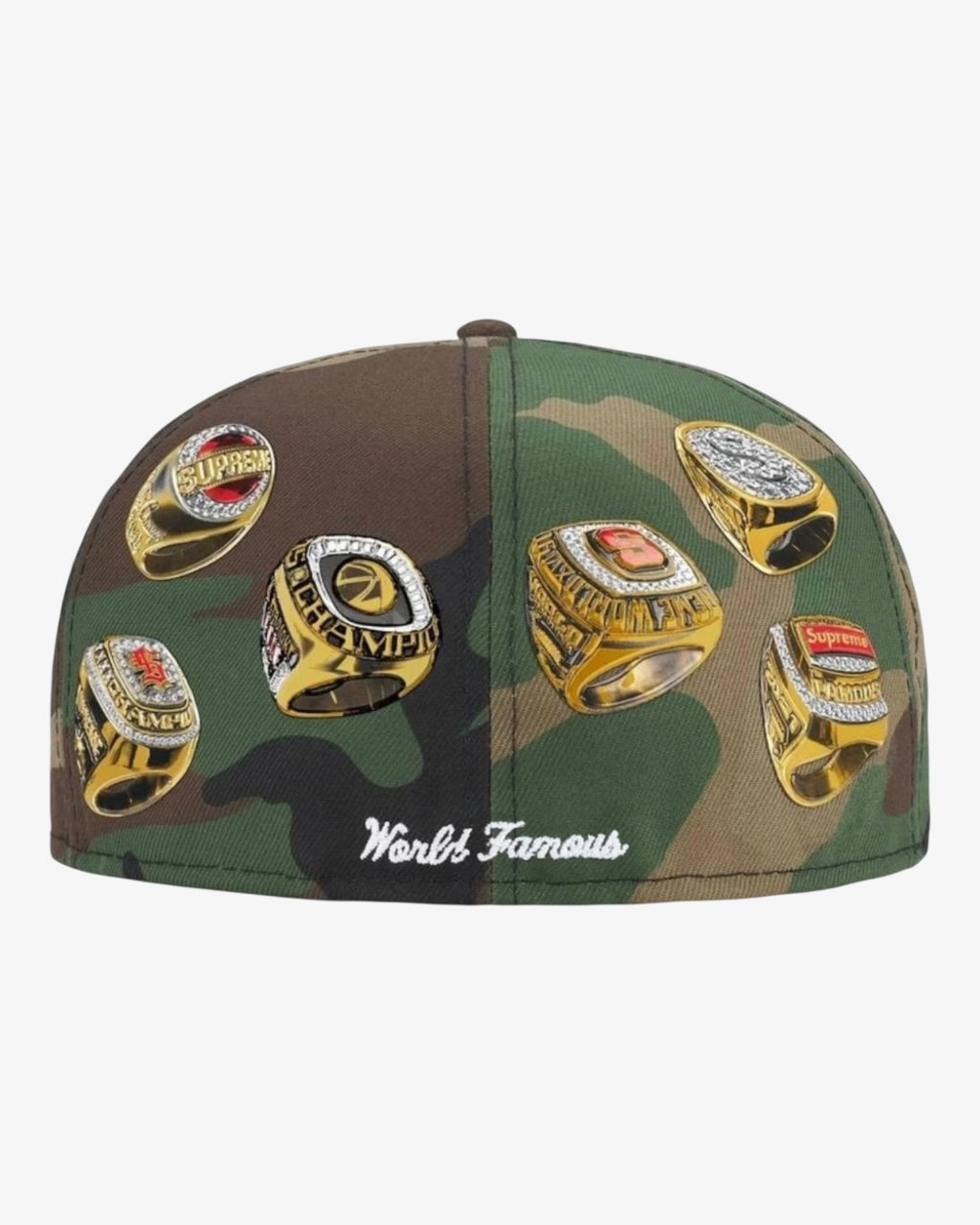 Rings Box Logo New Era Military Camo dettaglio