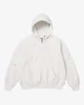 Supreme MM6 Box Logo Zip-up Hoodie White fronte