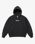 Supreme MM6 Box Logo Zip-up Hoodie Black fronte
