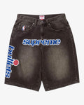 Supreme Mitchell & Ness Washington Bullets Baggy Denim Short Black