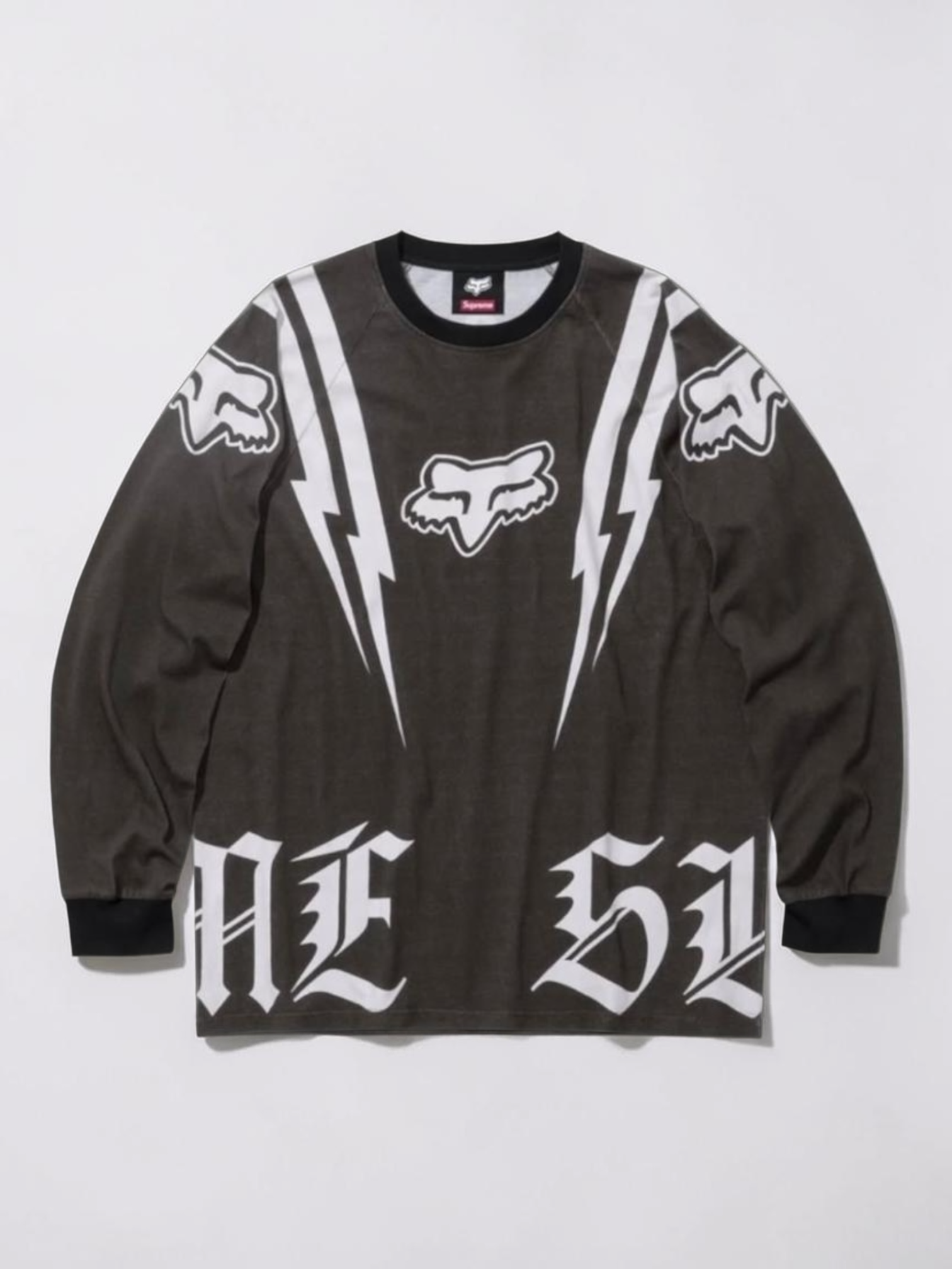 SUPREME X FOX LONGSLEEVE BLACK