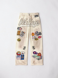 VALE LIVES JEANS PATCH WHITE