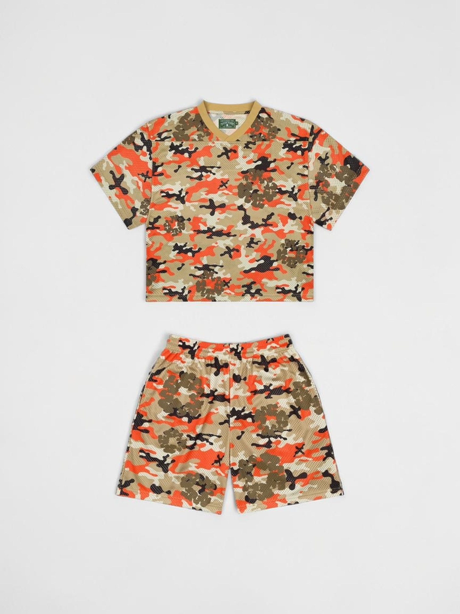 DENIM TEARS COORDINATO CAMO ORANGE