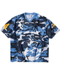 Supreme/Nike Football Jersey Blue Camo - fronte