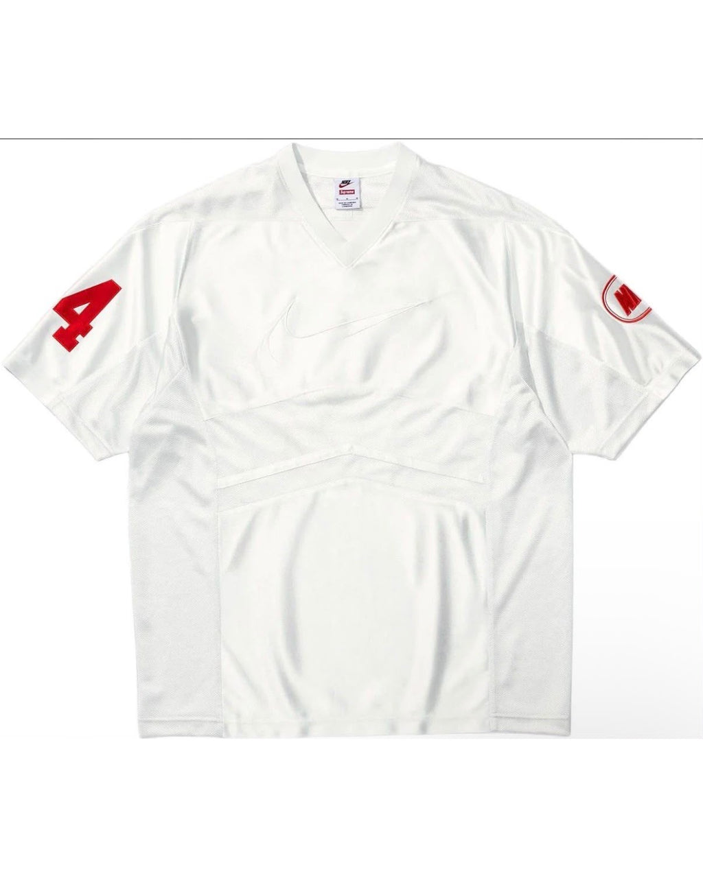 Supreme/Nike Football Jersey White - fronte