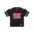 Supreme Reflective Football Jersey Black fronte con margine