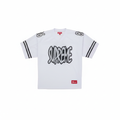 Supreme Reflective Football Jersey White fronte con margine