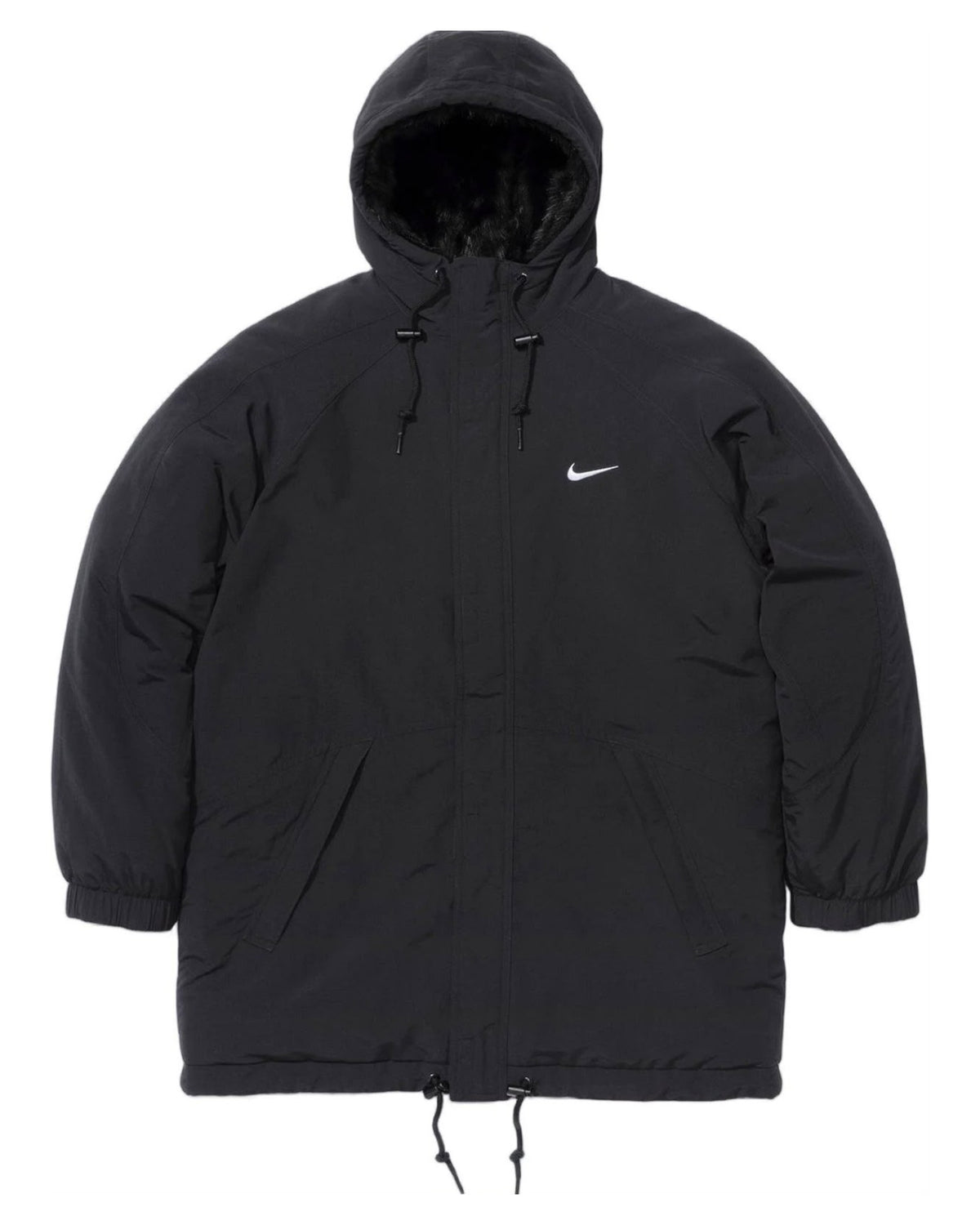 SUPREME/NIKE FUR REVERSIBILE PARKA - BLACK