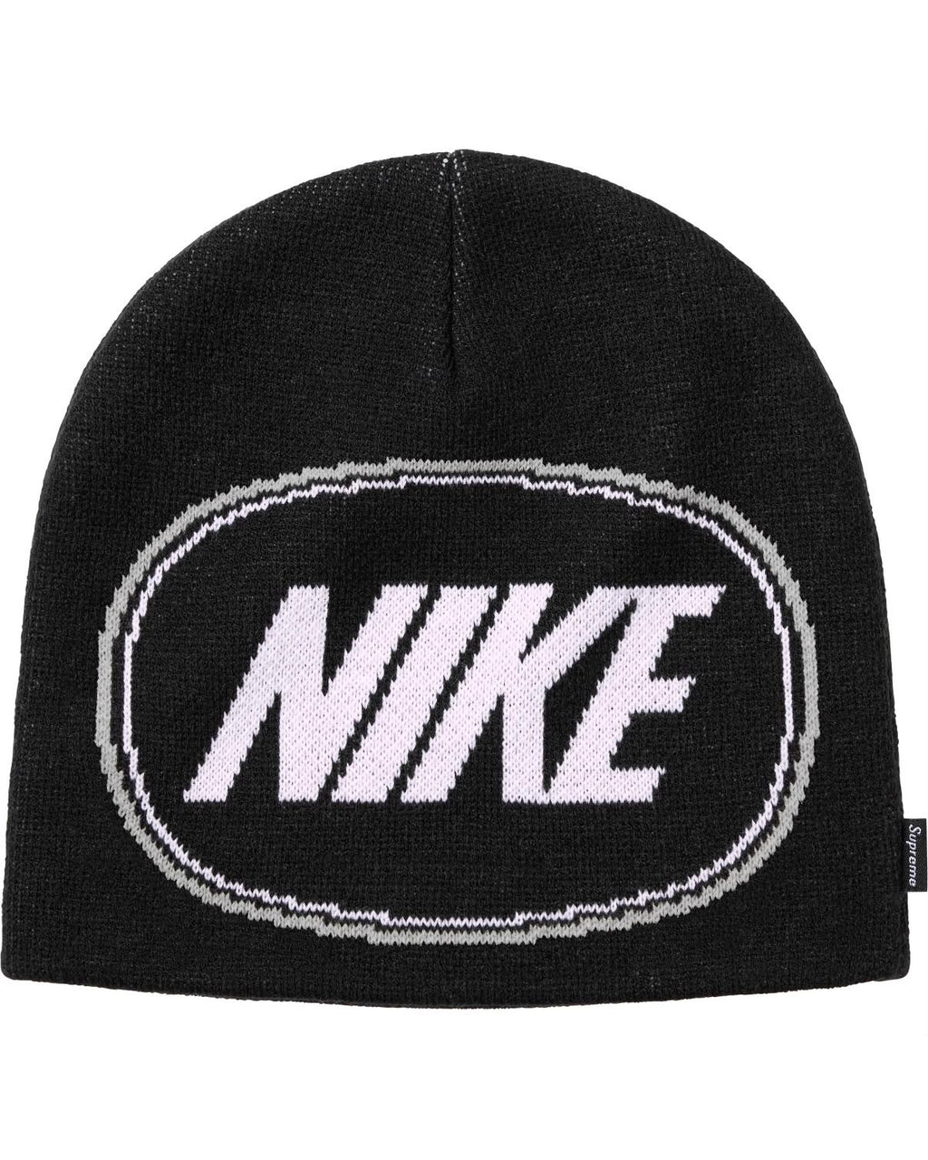 Supreme/Nike Oval Beanie Black - fronte