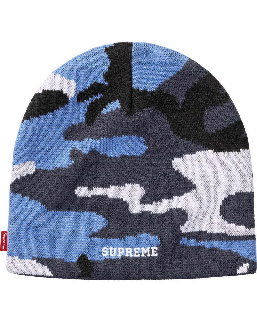 Supreme/Nike Oval Beanie Blue Camo - retro