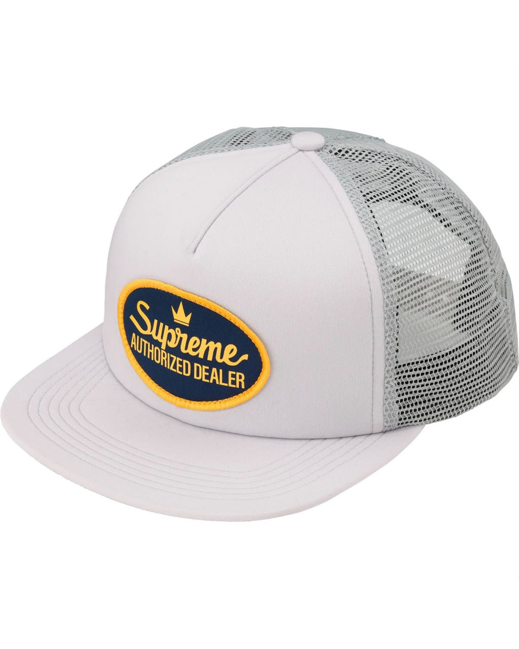 SUPREME AUTHORIZED MESH BACK 5-PANEL - BIANCO