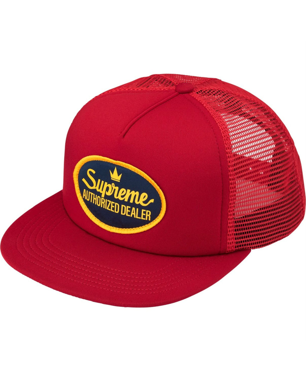 SUPREME AUTHORIZED MESH BACK 5-PANEL - ROSSO