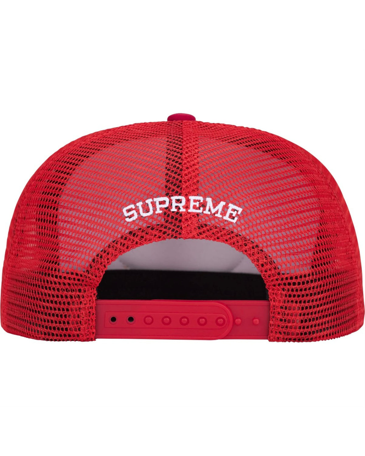 SUPREME AUTHORIZED MESH BACK 5-PANEL - ROSSO