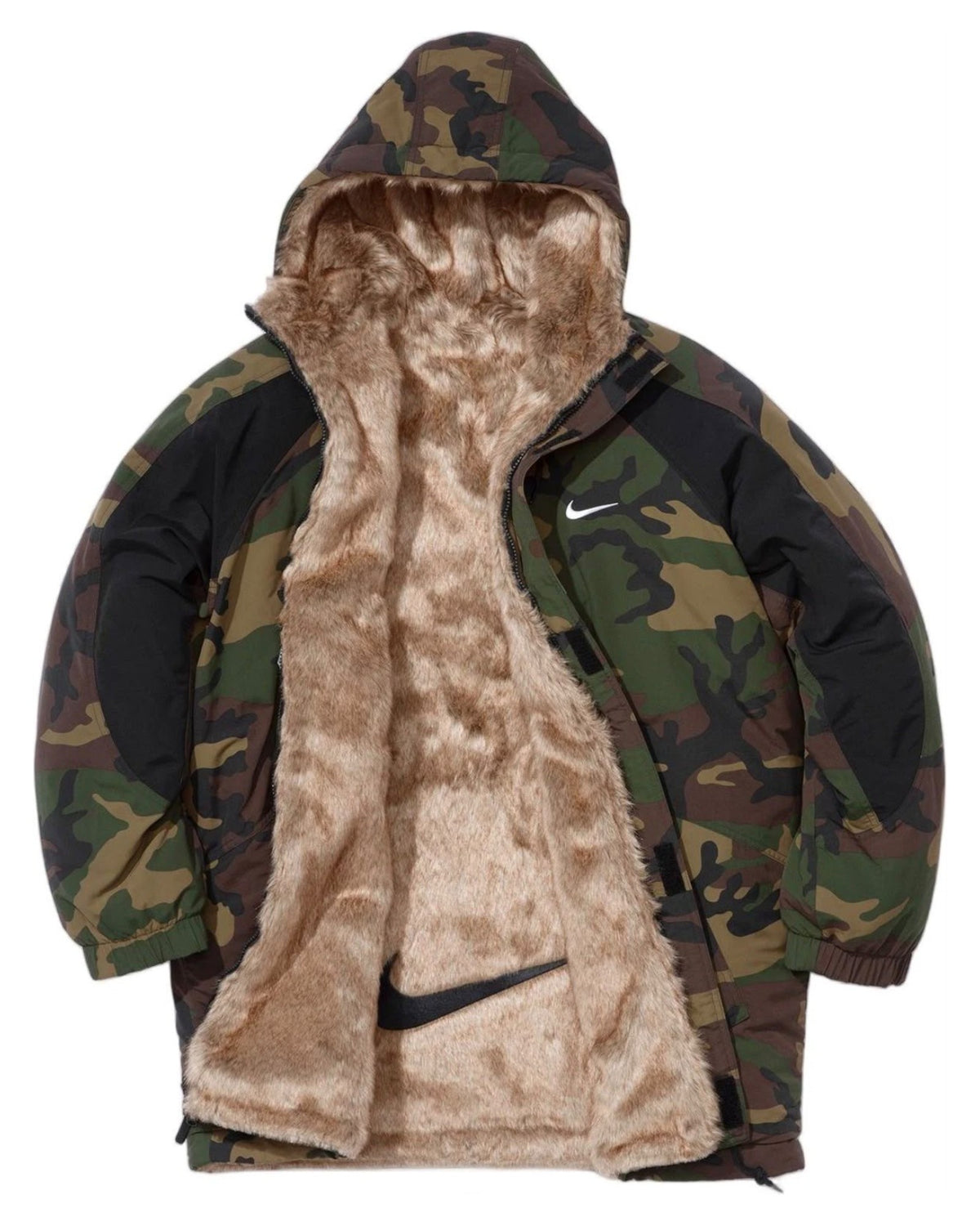 SUPREME/NIKE FUR REVERSIBILE PARKA - CAMO