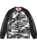 SUPREME WILDLIFE CAMO RAGLAN L/S TOP - SNOW CAMO